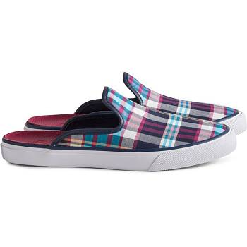 Sperry Unisex Cloud Plaid Chancla Modre - Panske Tenisky